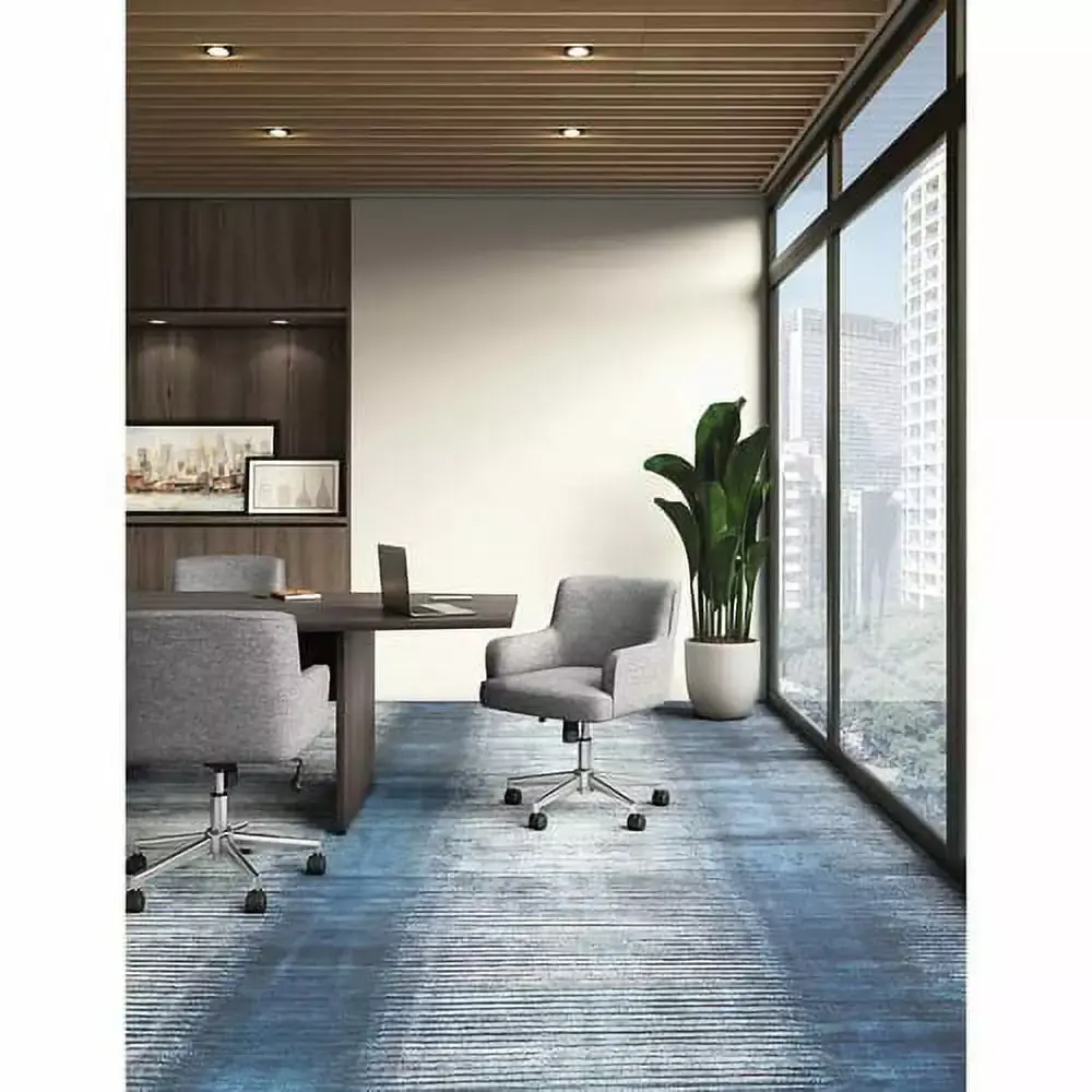 HON Matter Multipurpose Chair 5-star Base Chrome Light Gray Fabric 12.5x18 Seat