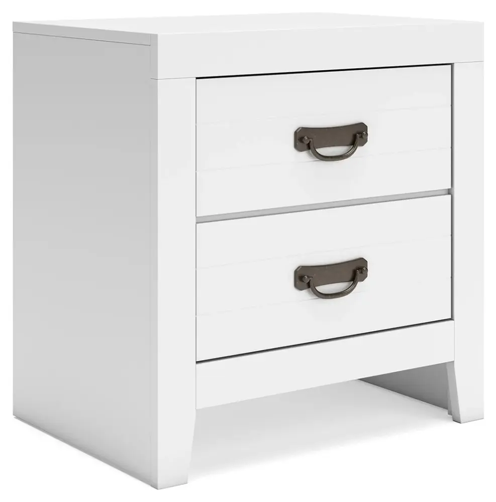 Binterglen - Two Drawer Night Stand - Chalk