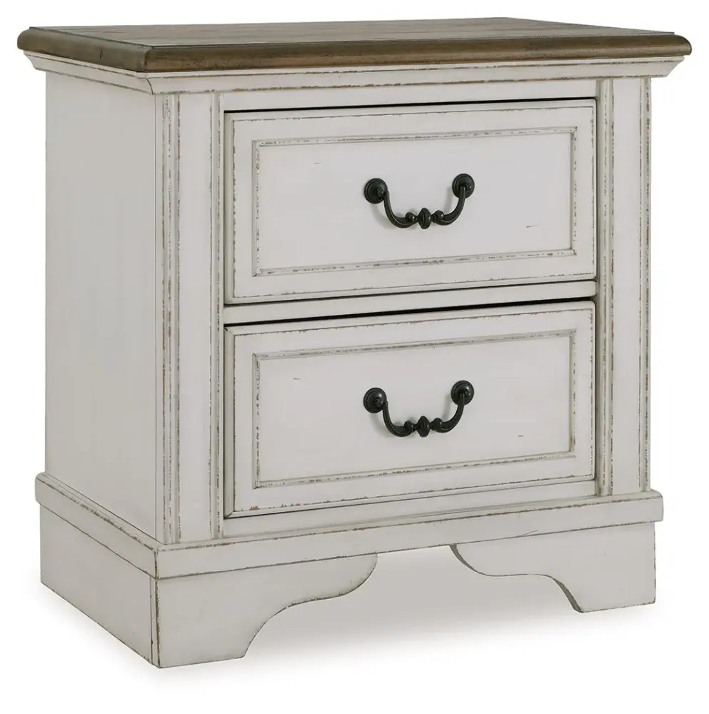 Blendon - Two Drawer Night Stand - Split color