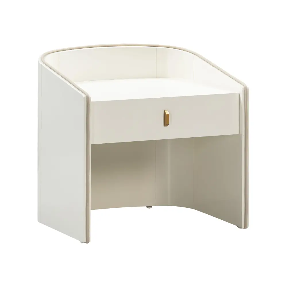 Canopy Bed Collins Cream Lacquer Nightstand - UK