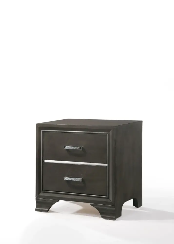 Carine II - Nightstand - Ash