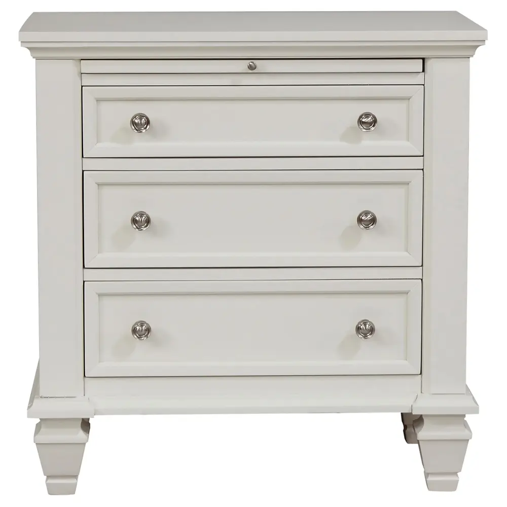 Diamond Modern Furniture COA Sandy Beach 3-Drawer Nightstand 201302