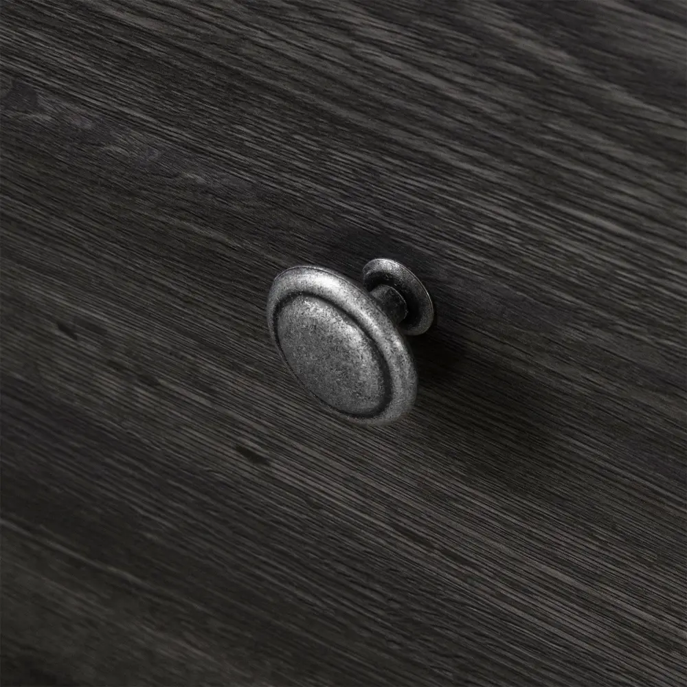 Floating Shelf 1-Drawer Nightstand - Zach Pewter Oak