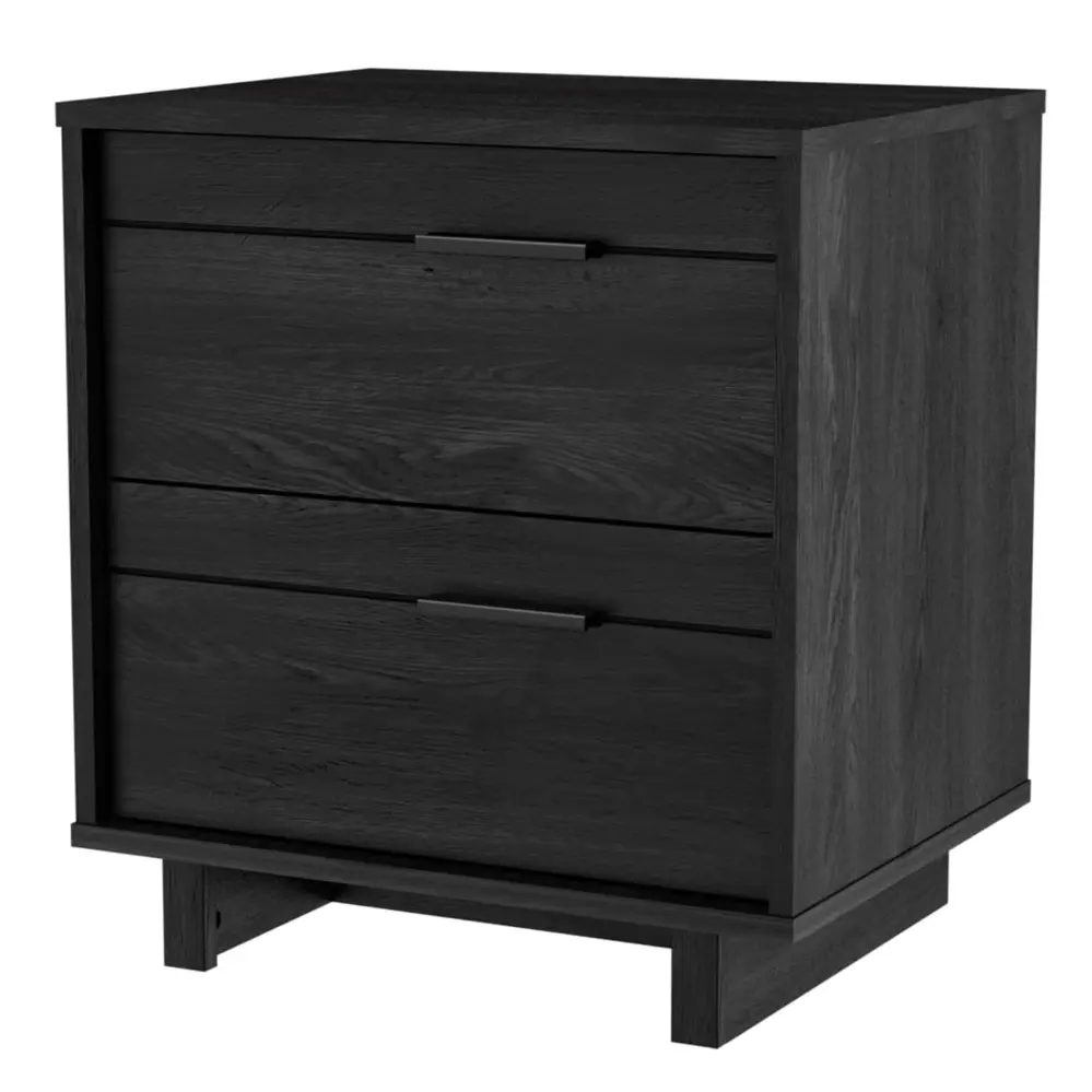 Fynn 2-Drawer Nightstand - Graphite Oak