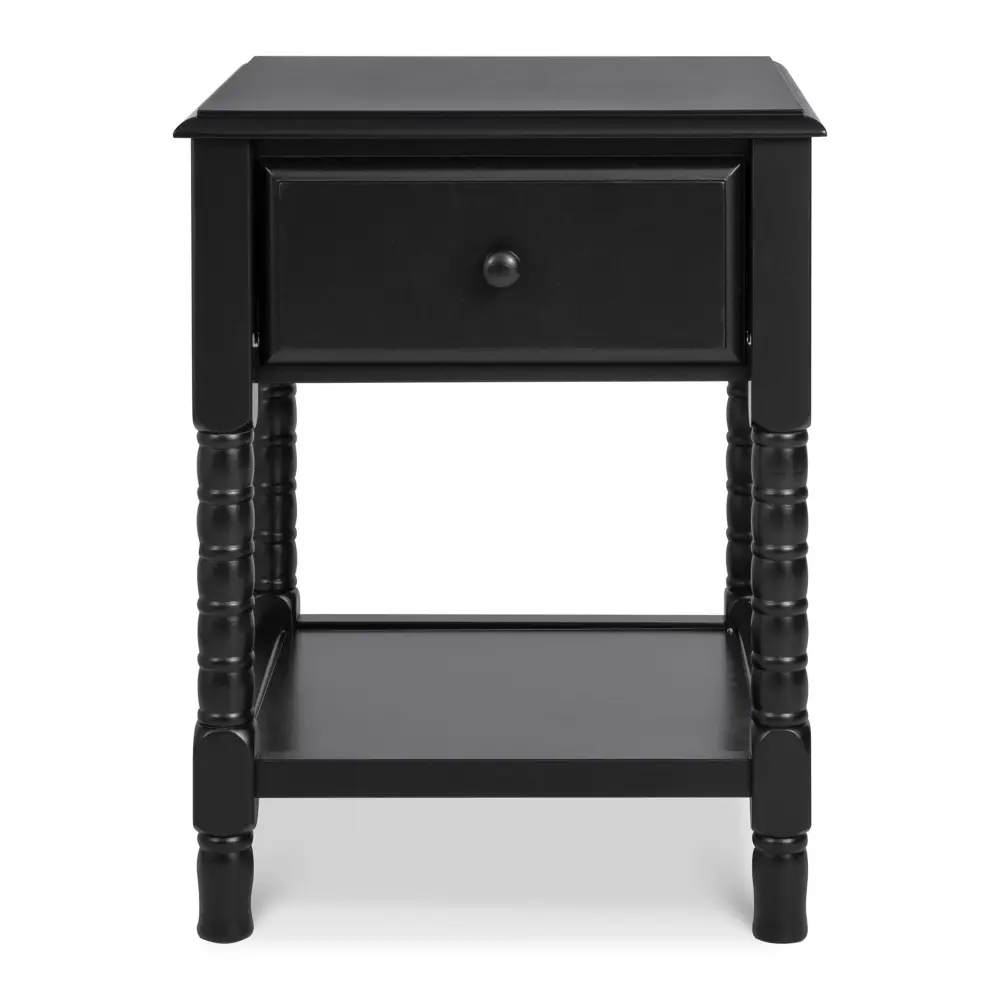 Jenny Lind Spindle Nightstand - Ebony