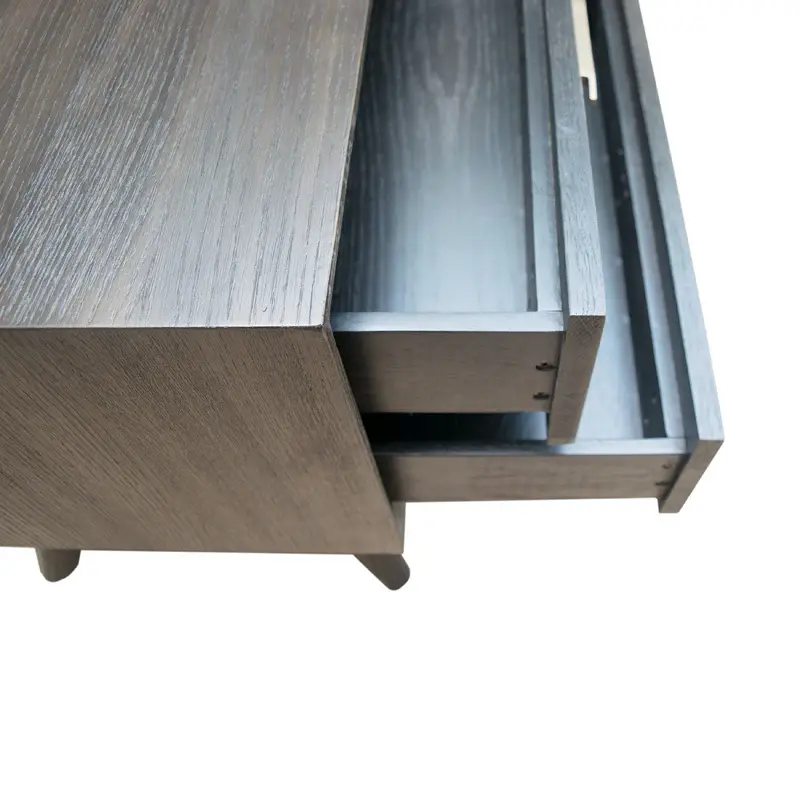 Modrest Novak Sleek Dark Oak Nightstand