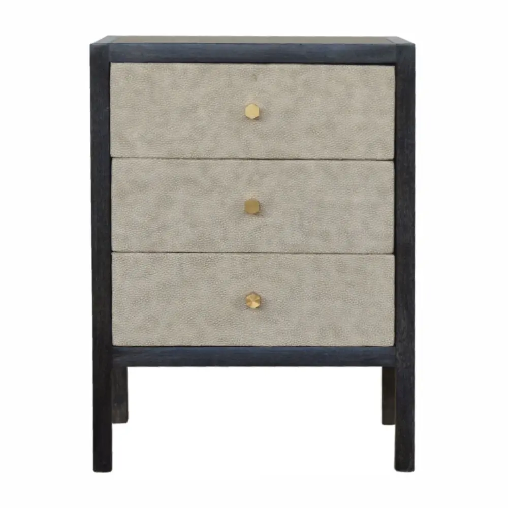 Nightstand, 3 Drawer - Onyx | Quick Assembly | Tool Included