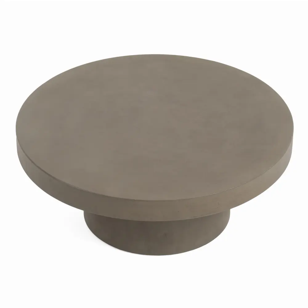 Modrest Morley - Up-to-date Round Concrete Coffee Table
