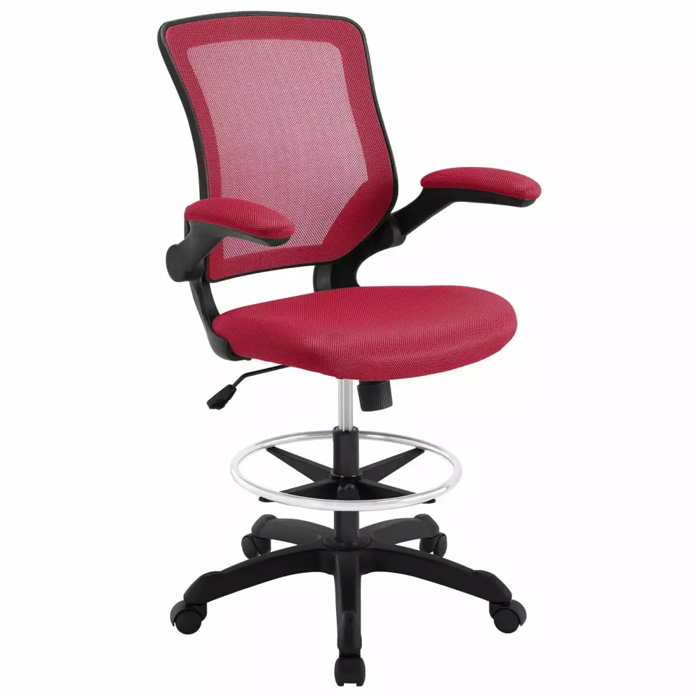 Modern Contemporary Work Office Chair Red