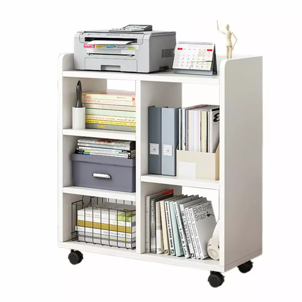 AOJA 360 Degree Pulley File Cabinet Multi Compartments Open Storage Shelf