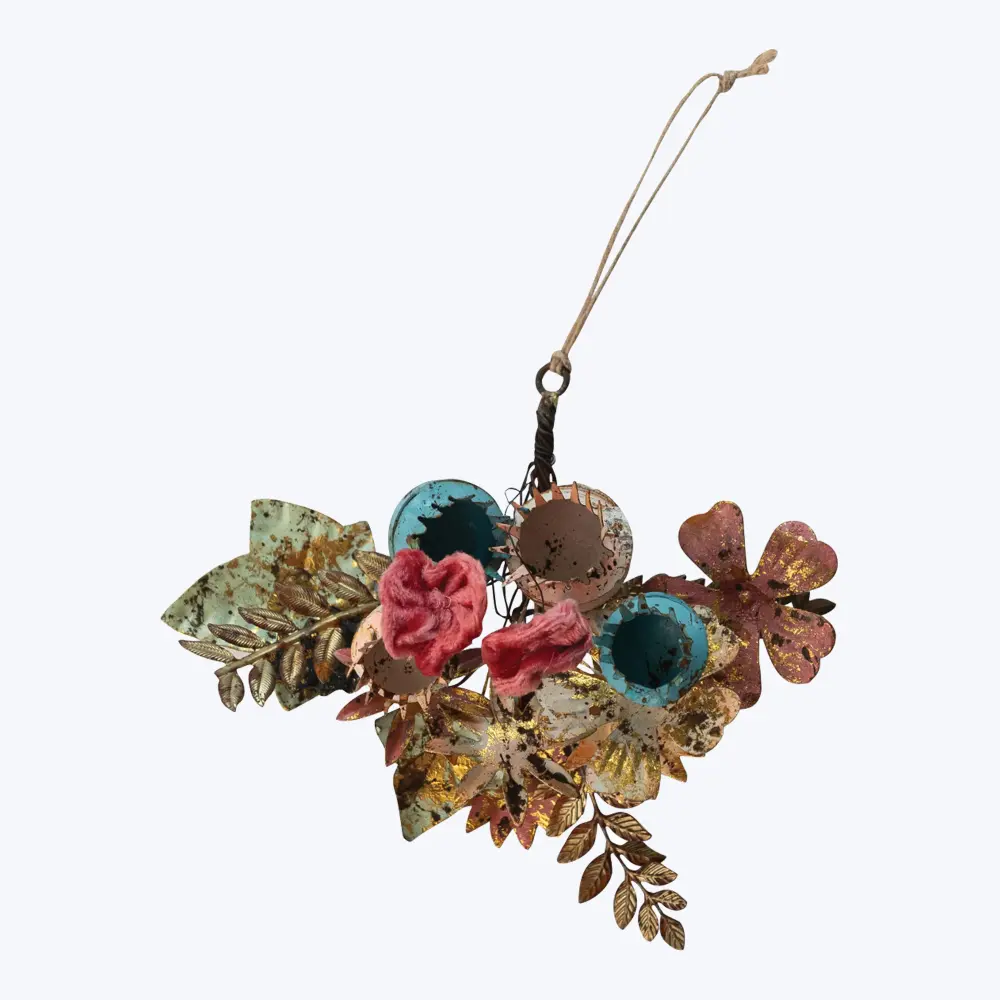Metal Flower Bunch Ornament, Numerous