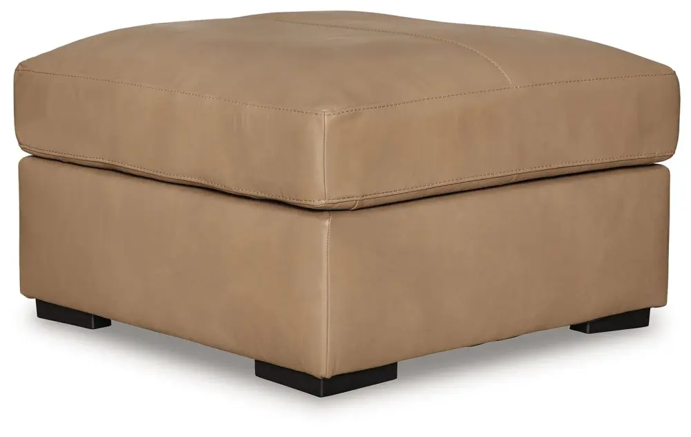 Bandon - Oversized Accent Ottoman - Toffee