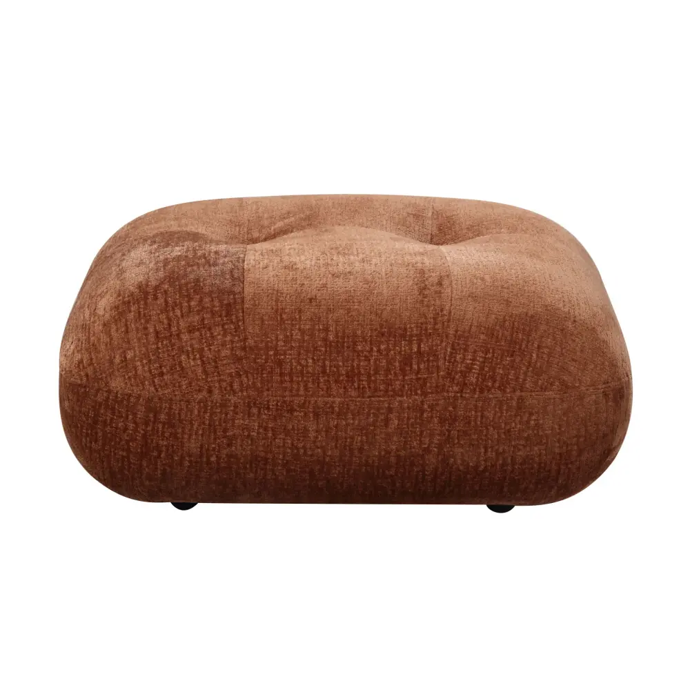 Carrick - Sandwich Mesh Ottoman - Rustic Chestnut