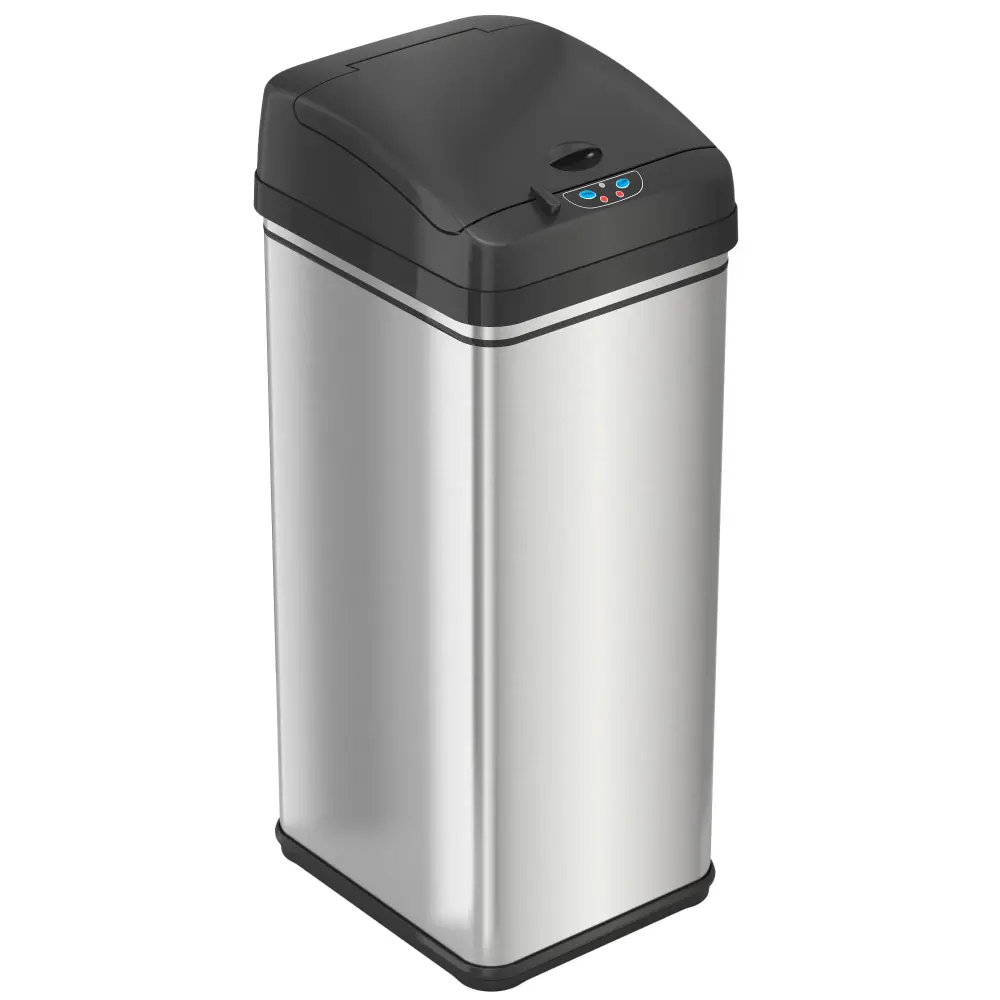 50 Liter / 13 Gallon Non-corrosive Steel Sensor Kitchen Trash Can AbsorbX Odor Filter