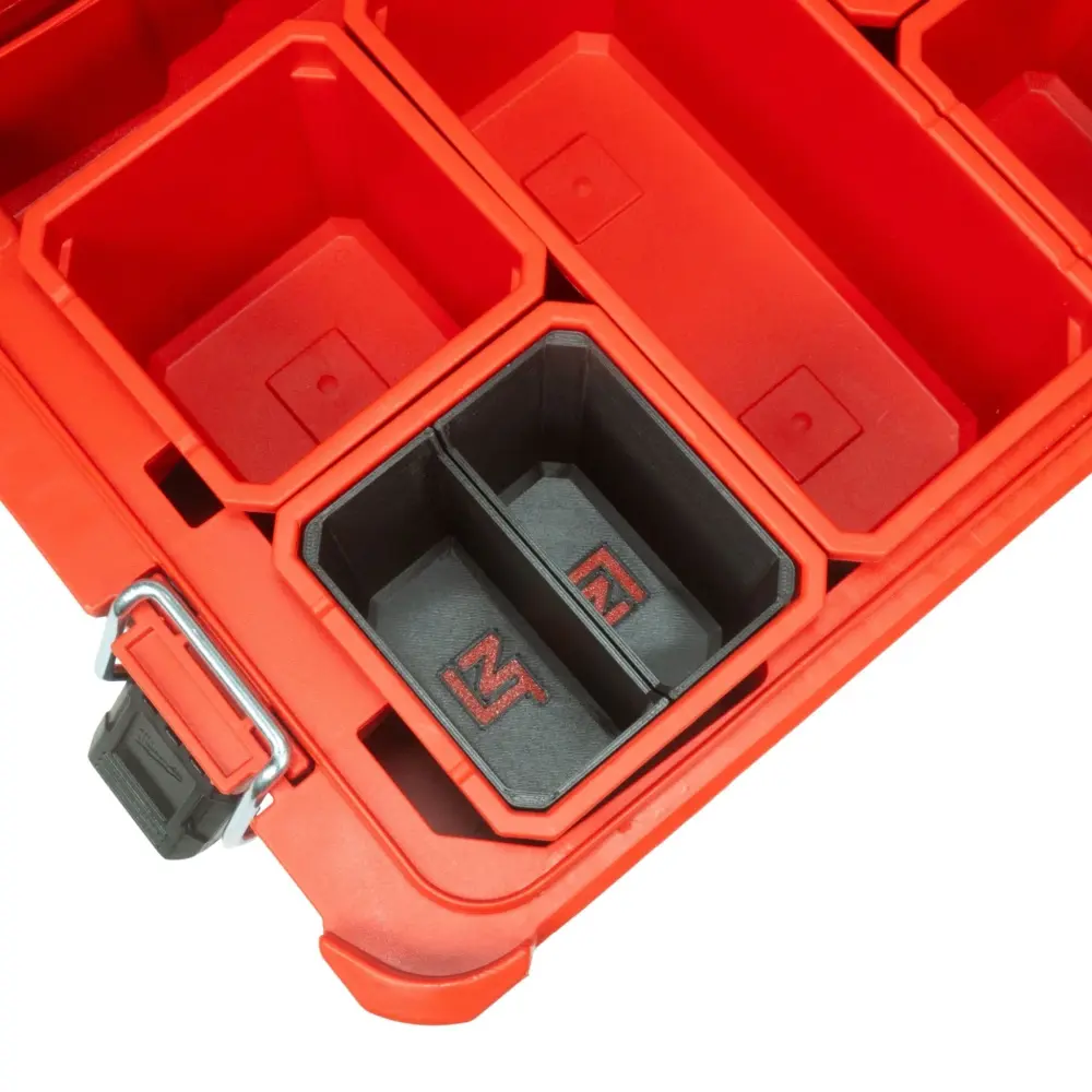 Heavy-Duty Commercial Divider Bins Slim Milwaukee PACKOUT Organizer