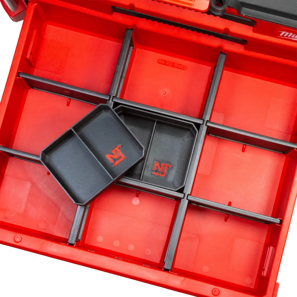 Sensor Automatic Stacking Divider Bins Milwaukee PACKOUT 3-Drawer