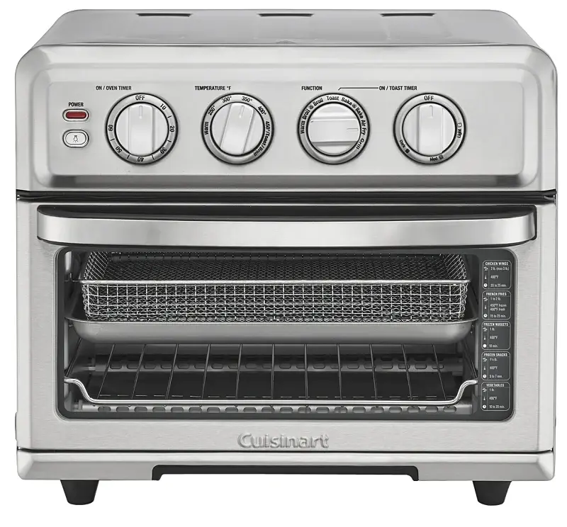 Cuisinart TOA-70 Air Fryer Toaster Oven Grill, 18 qt Capacity, 1800 W, Timer Control