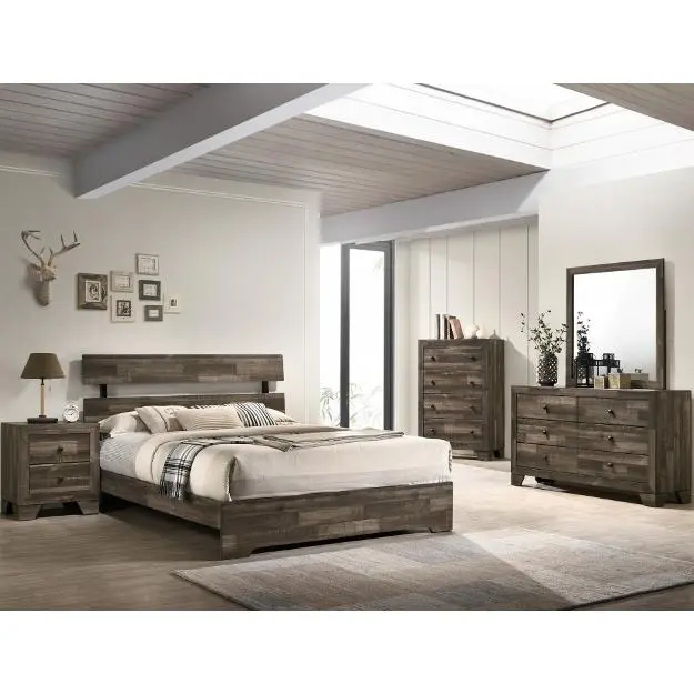 Diamond Modern Furniture CM Atticus Queen Panel Bed B6980-Q-BED