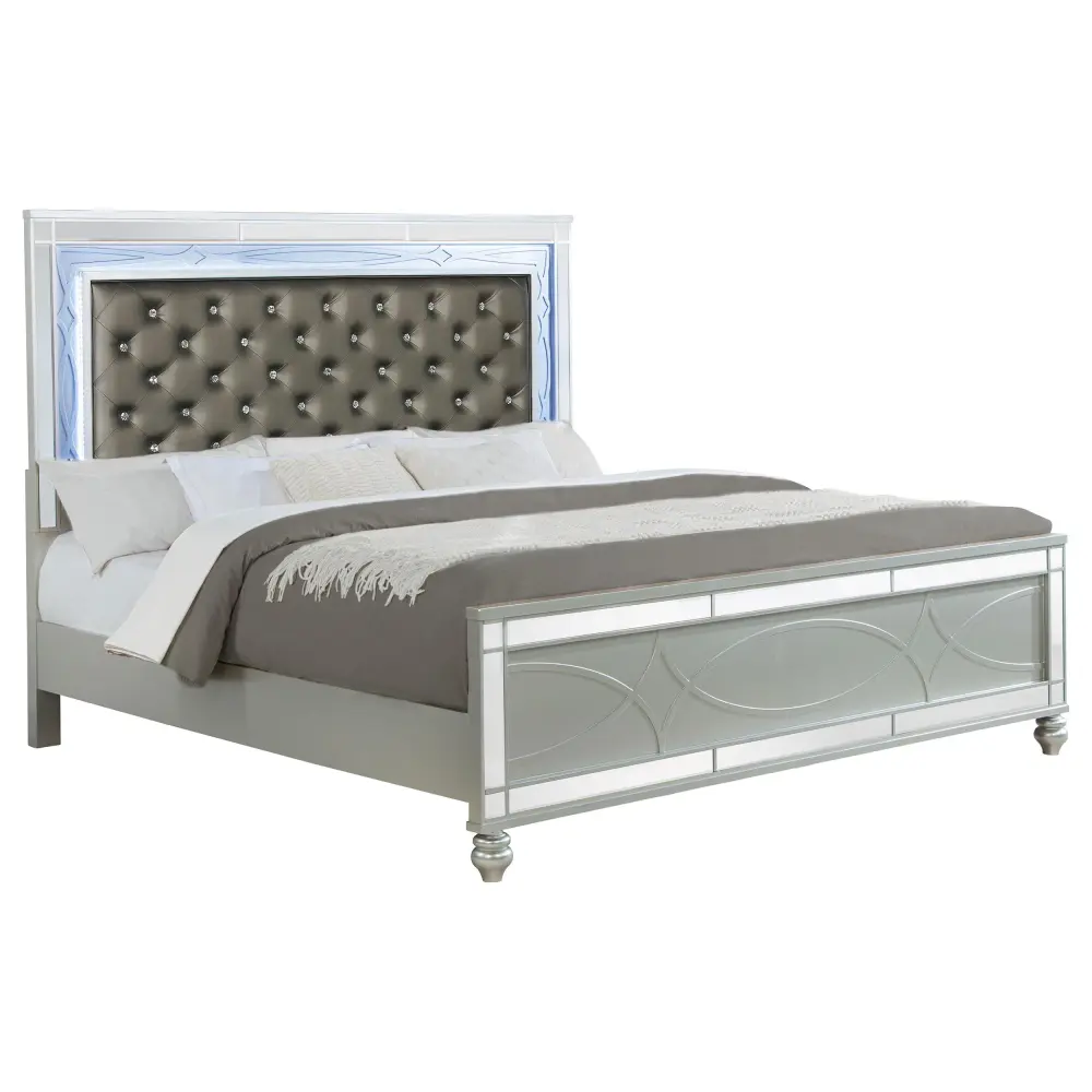 Diamond Modern Furniture COA Gunnison King Upholstered Panel Bed 223211KE