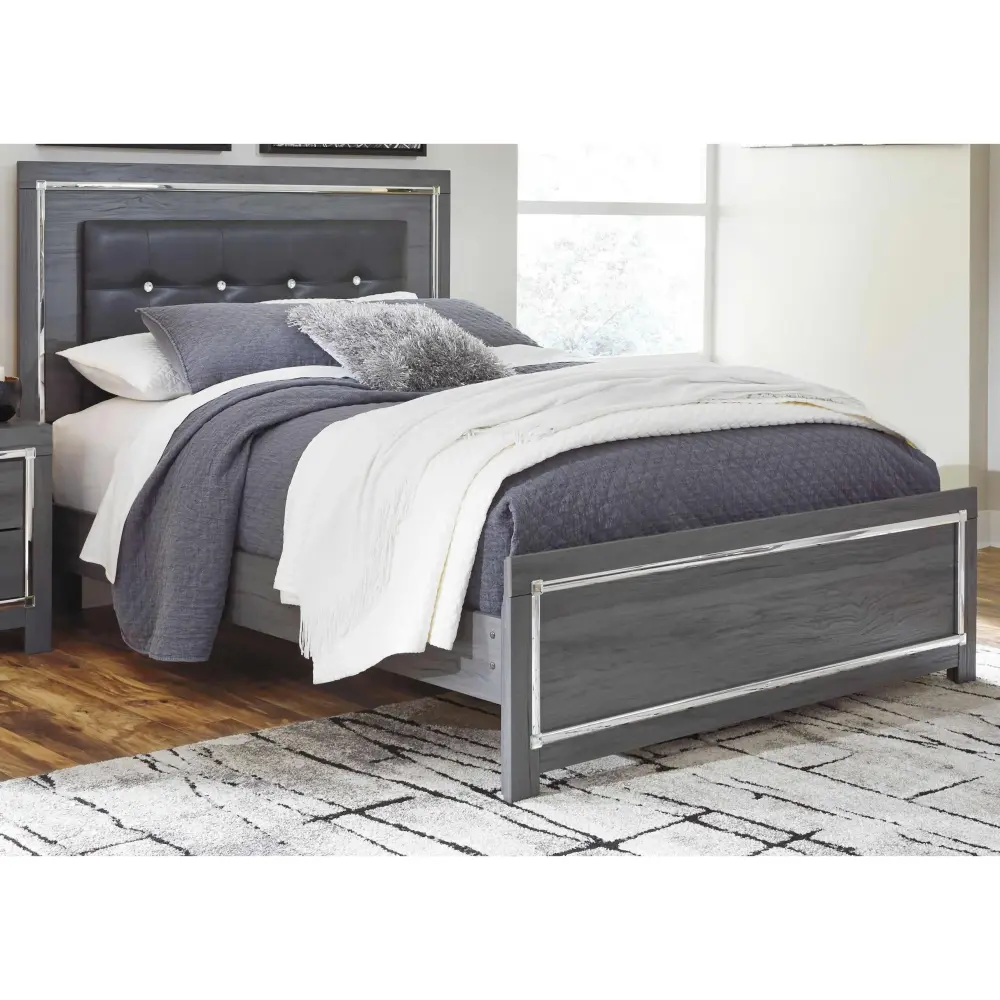 Diamond Modern Furniture Exclusive Design Lodanna Queen Panel Bed B100-13/B214-54/B214-57/B214-95