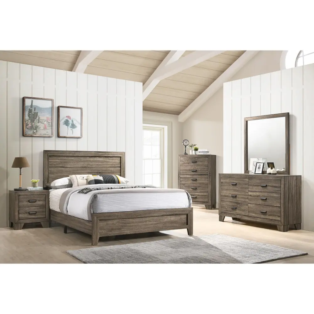 Diamond Modern Furniture CM Millie King Panel Bed B9200-K-BED
