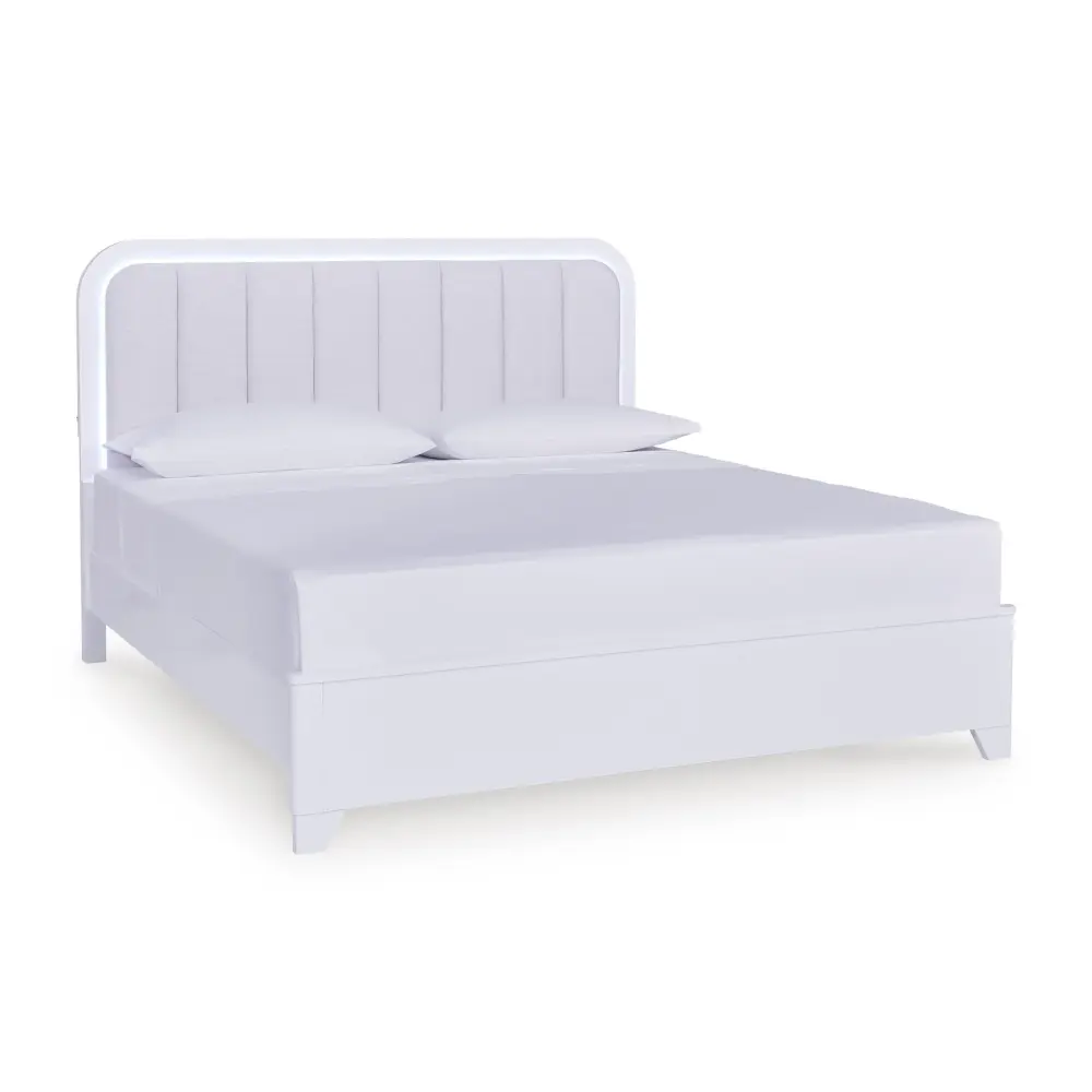 Diamond Modern Furniture Premium Design Jarlee California King Upholstered Panel Bed PCB392-58/PCB392-94