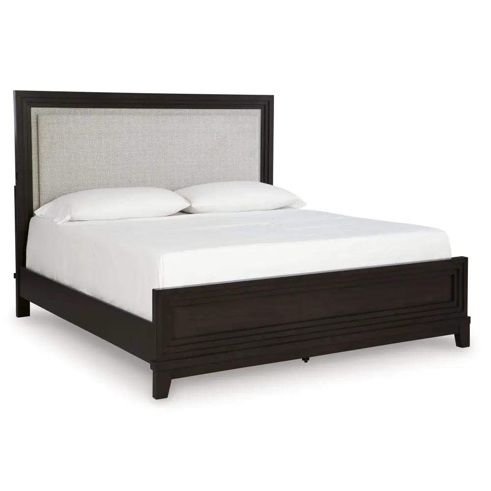Diamond Modern Furniture Premium Design Neymorton California King Upholstered Panel Bed B618-58/B618-56/B618-94