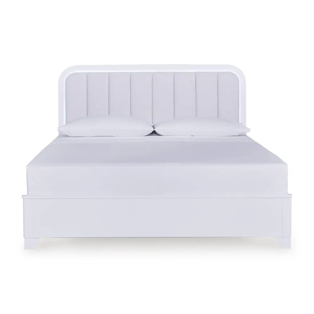 Diamond Modern Furniture Unique Design Jarlee King Upholstered Panel Bed PCB392-58/PCB392-56