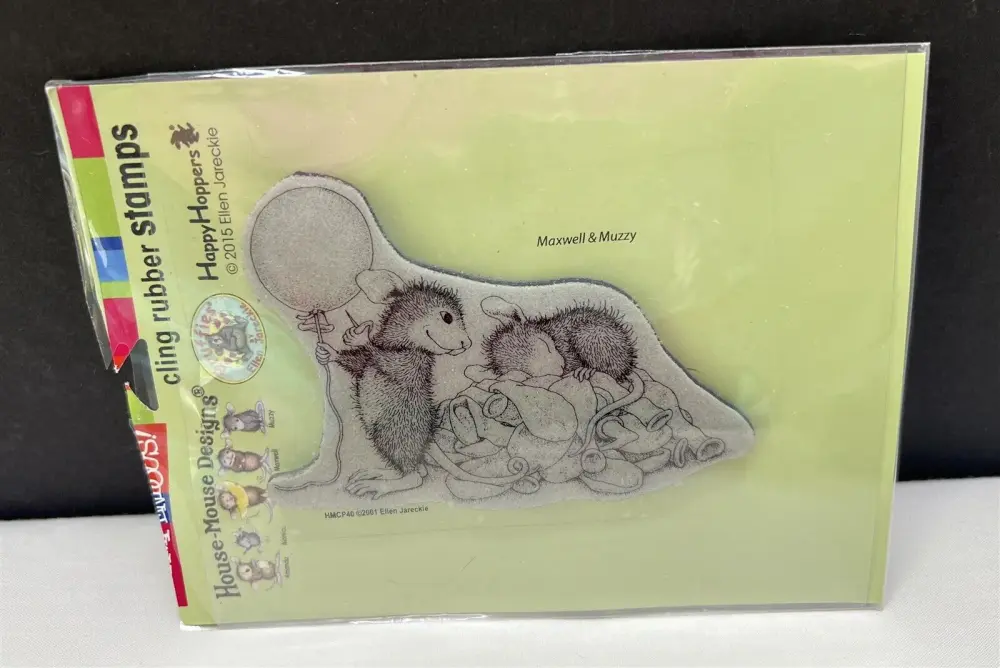 House Mouse BALLOON SURPRISE Maxwell Muzzy Birthday Party Mice Tpr Stamp