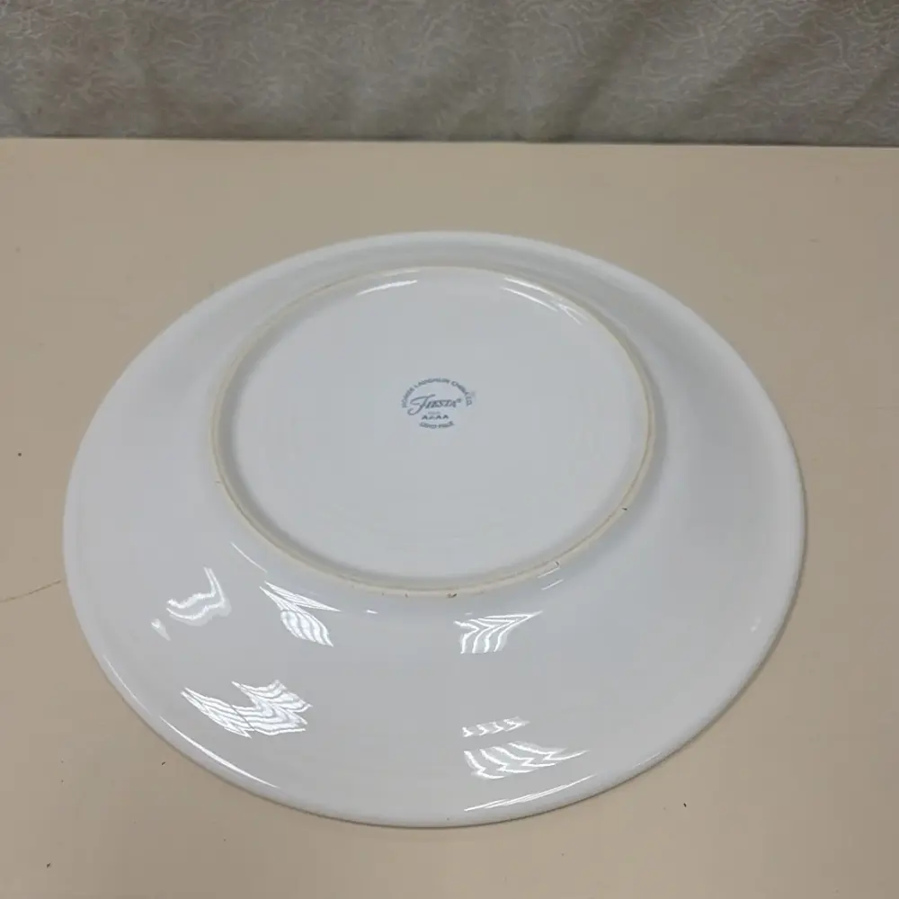 WHITE FIESTA PLATE