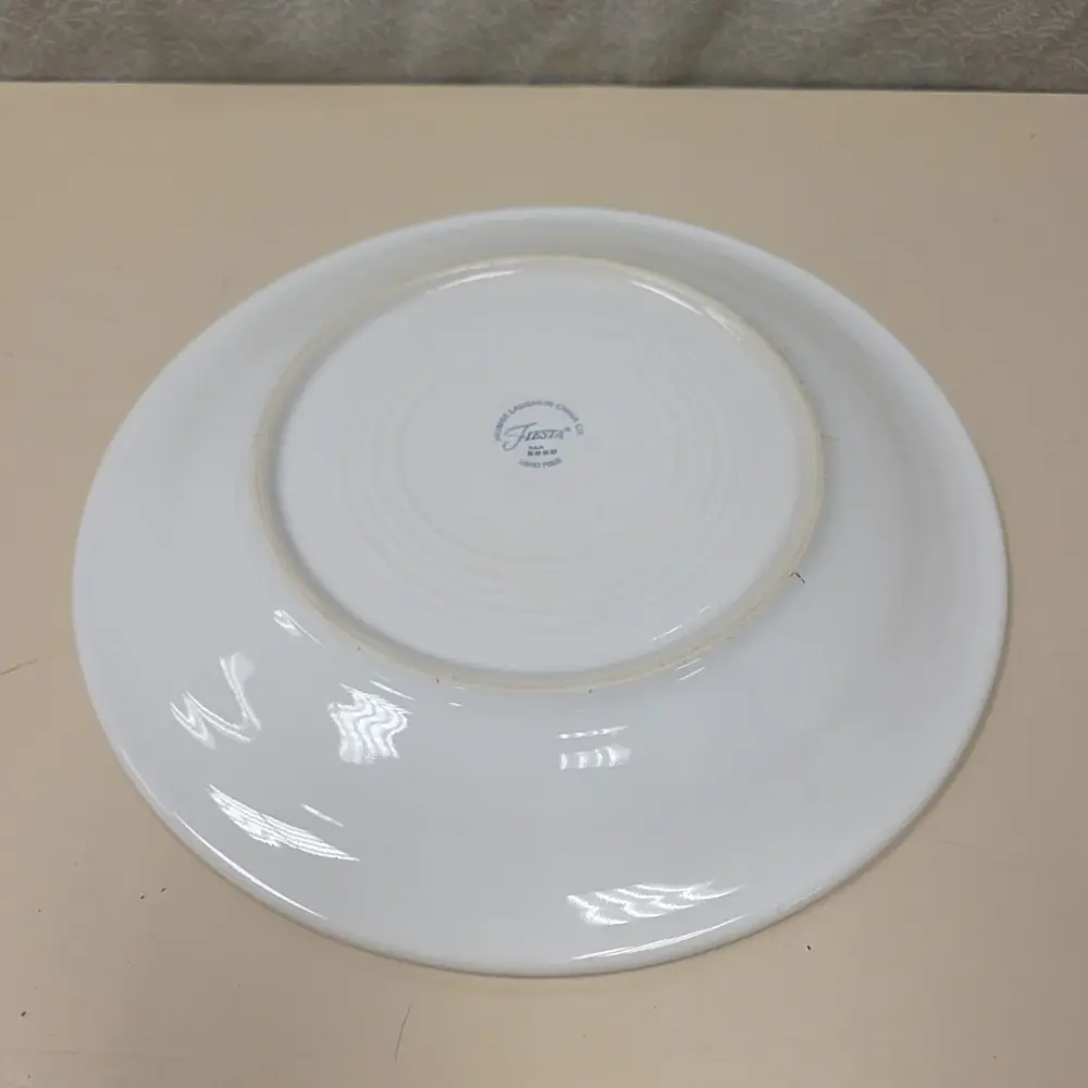 WHITE FIESTA PLATE