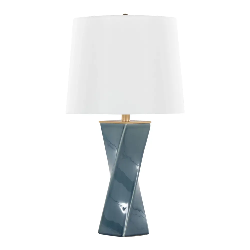 Personalized Birthday Curvo - Square Contemporary Table Lamp
