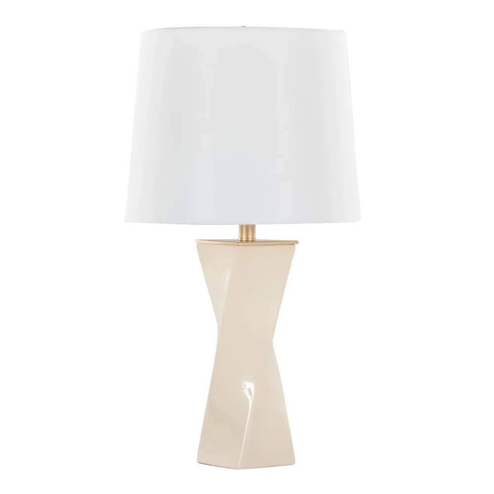 Personalized Birthday Curvo - Square Contemporary Table Lamp