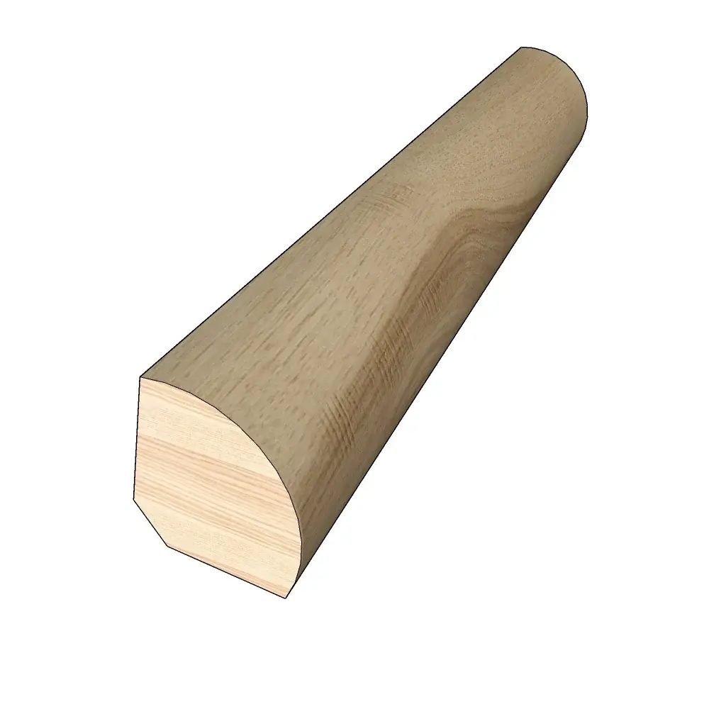 Natural Hickory 0.75 . Thick x 0.75 . Width x 78 . Length Hardwood Quarter Round Molding