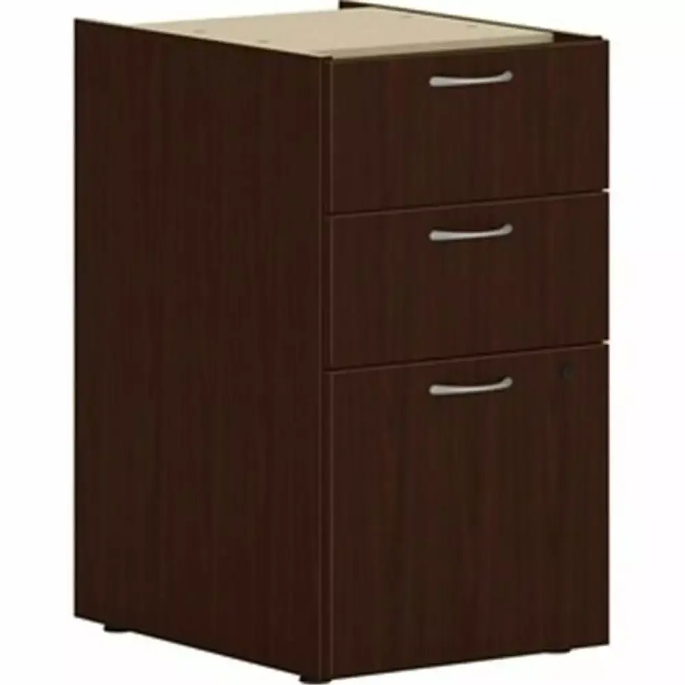 HON Mod Desk Collection Pedestal Drawer 15 Inch Mahogany Laminate Office Storage