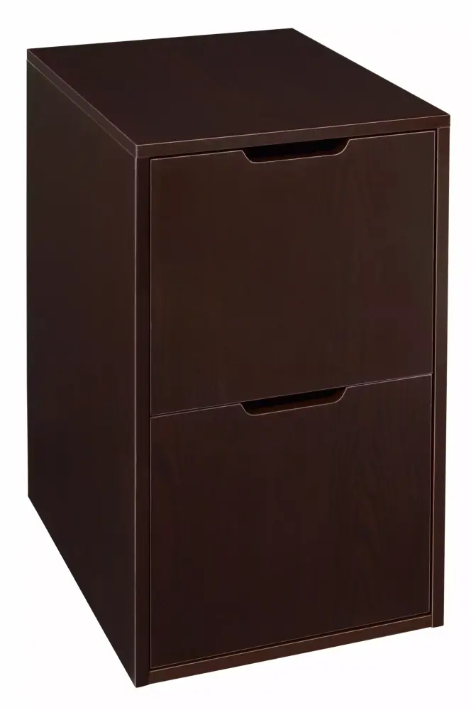 Niche Mod Freestanding Pedestal Two Drawer Filing Cabinet Truffle Office Organization Regency