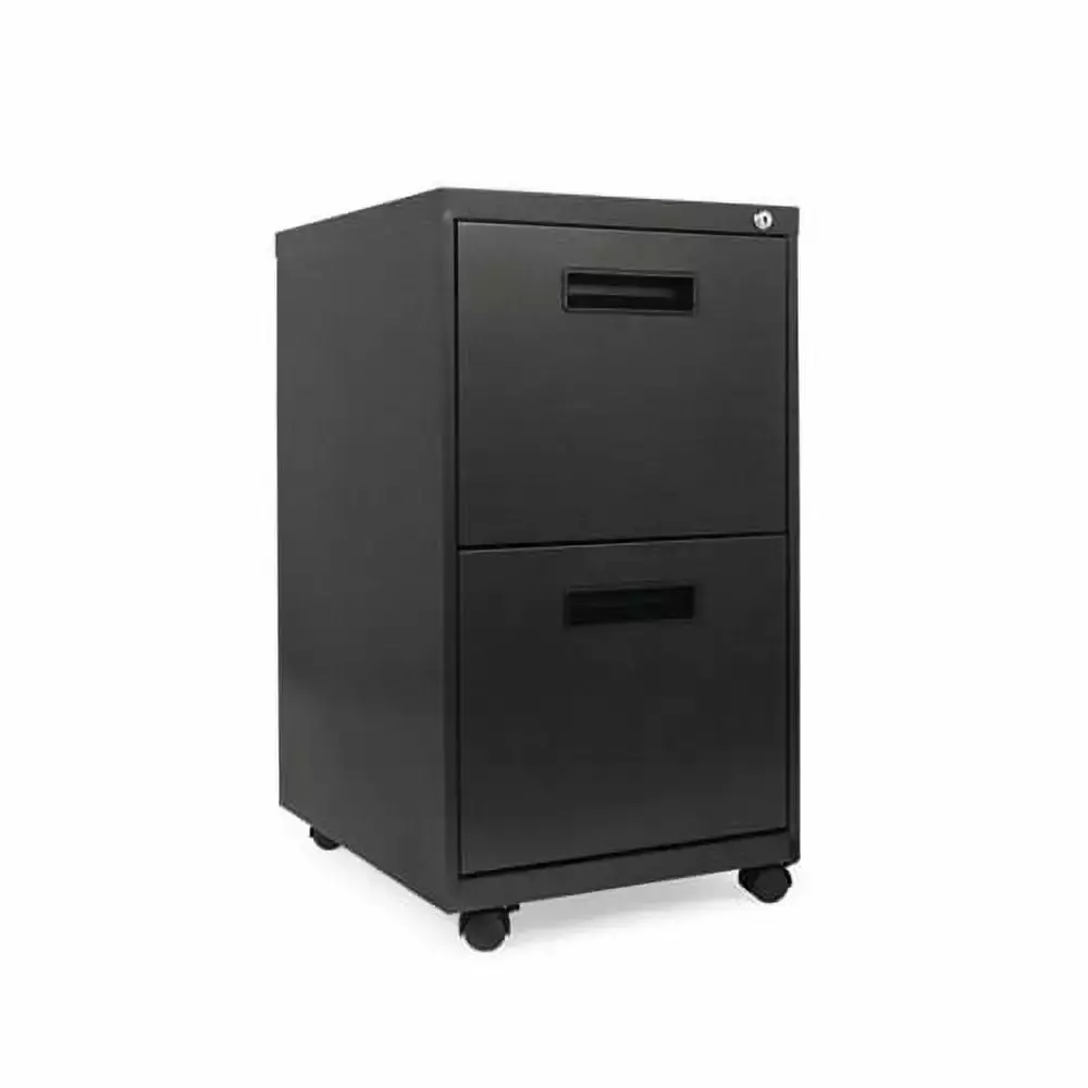 Two-Drawer Metal Pedestal File High File Drawers Charcoal 14.96w x 19.29d x 27.75h Alera