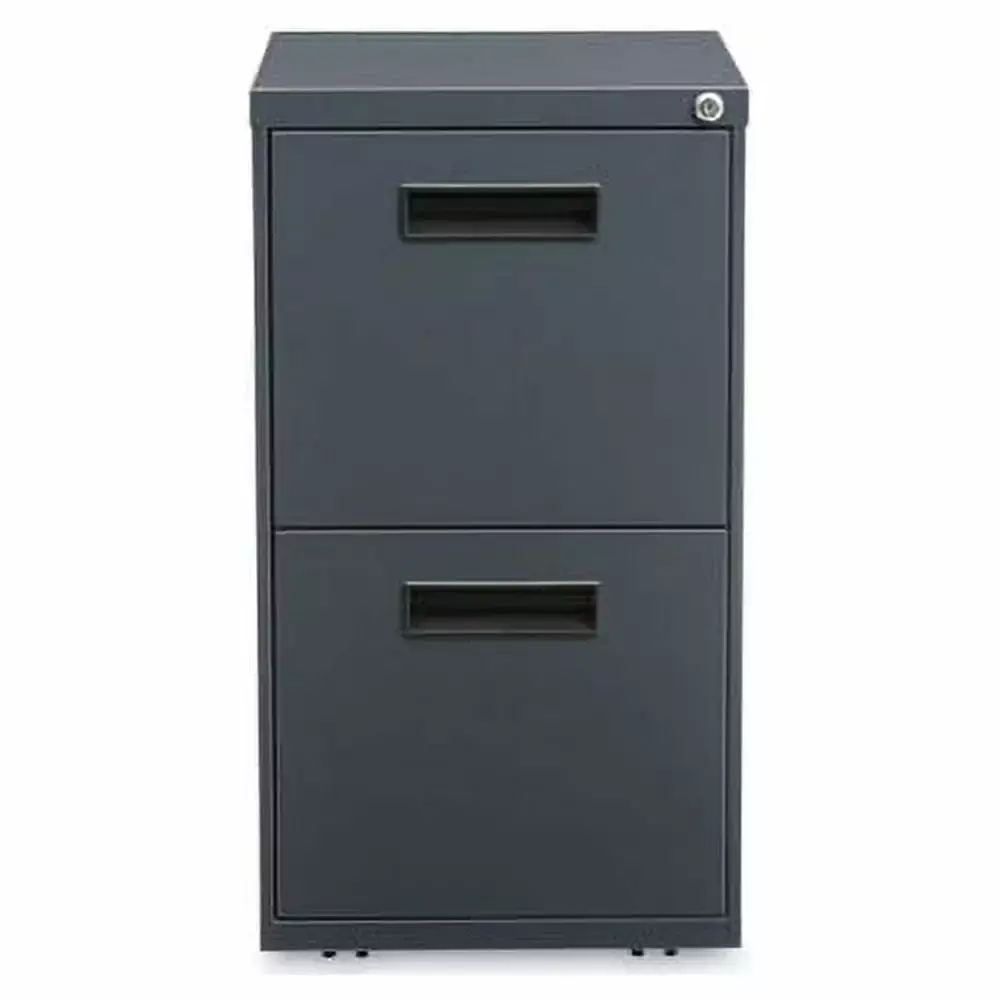 Two-Drawer Metal Pedestal File High File Drawers Charcoal 14.96w x 19.29d x 27.75h Alera