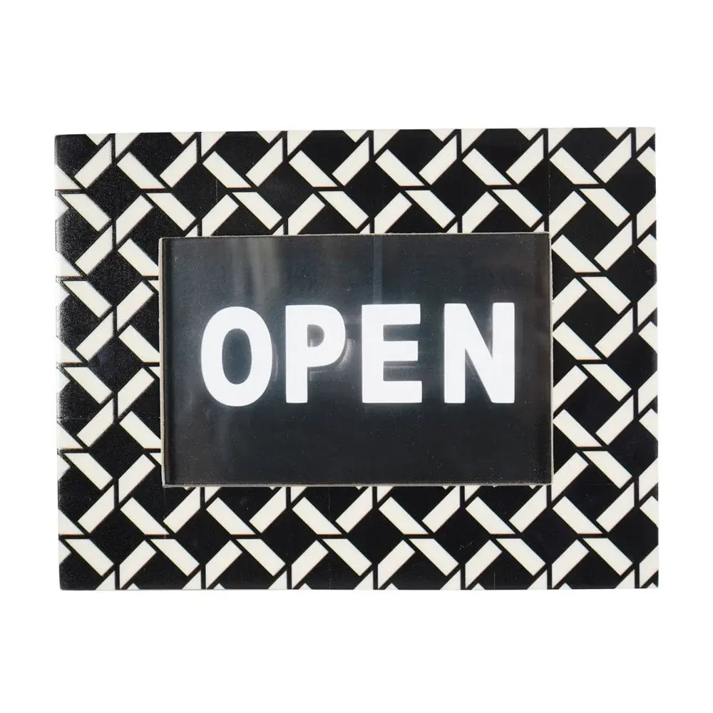 Lorna Photo Frame - Midnight & White | Museum-Quality Print
