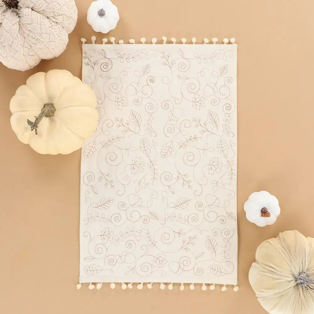 Kimberbell Ivory Linen Placemat Install Mat KDKB271 from Turkey