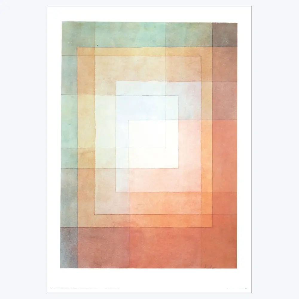 Vintage Style Paul Klee - Polyphon Gefasstes weiss