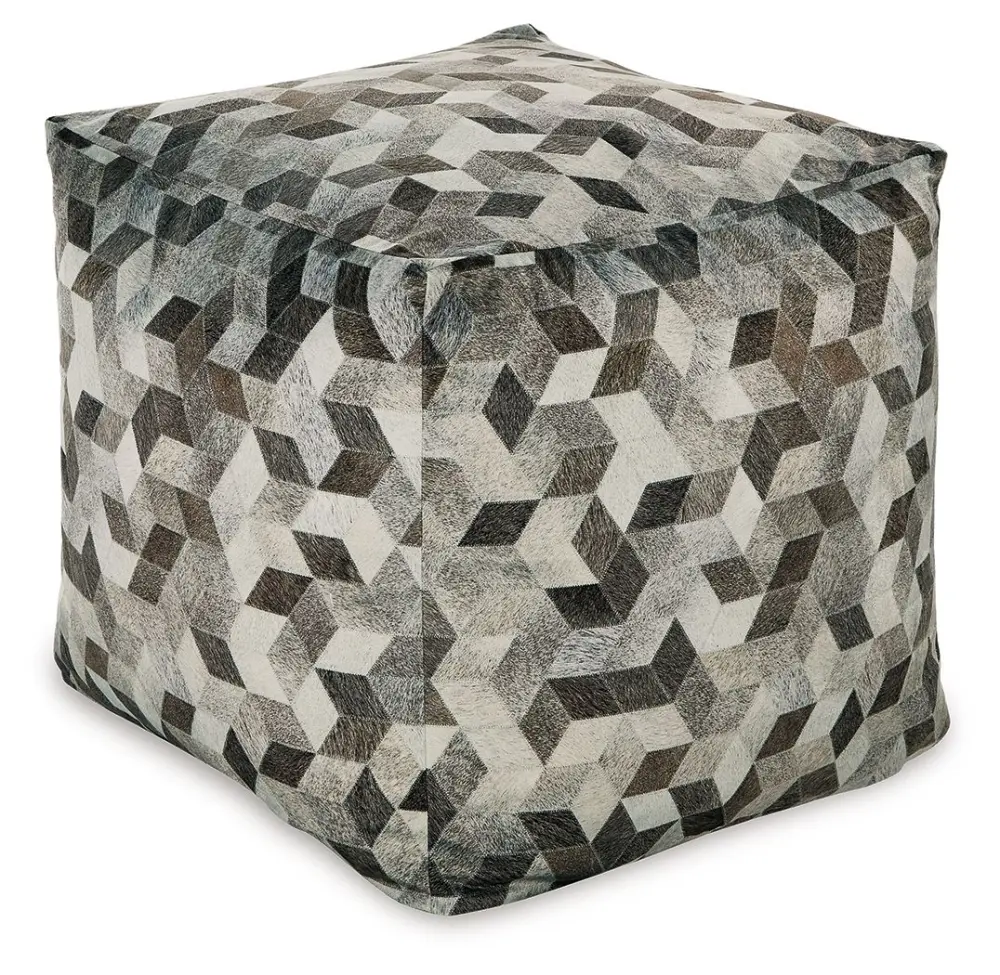Albermarle - Pouf - Gray / Chestnut