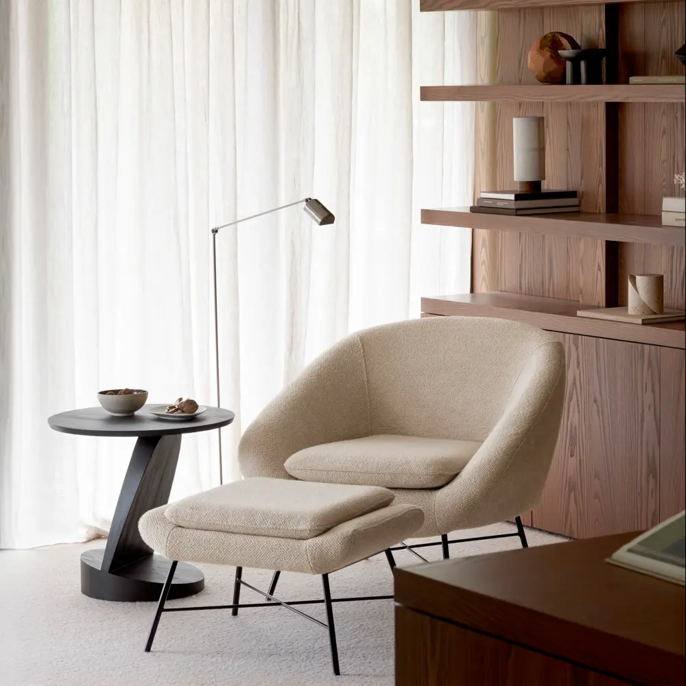 Barrow Footstool UL Certified Wood Finish