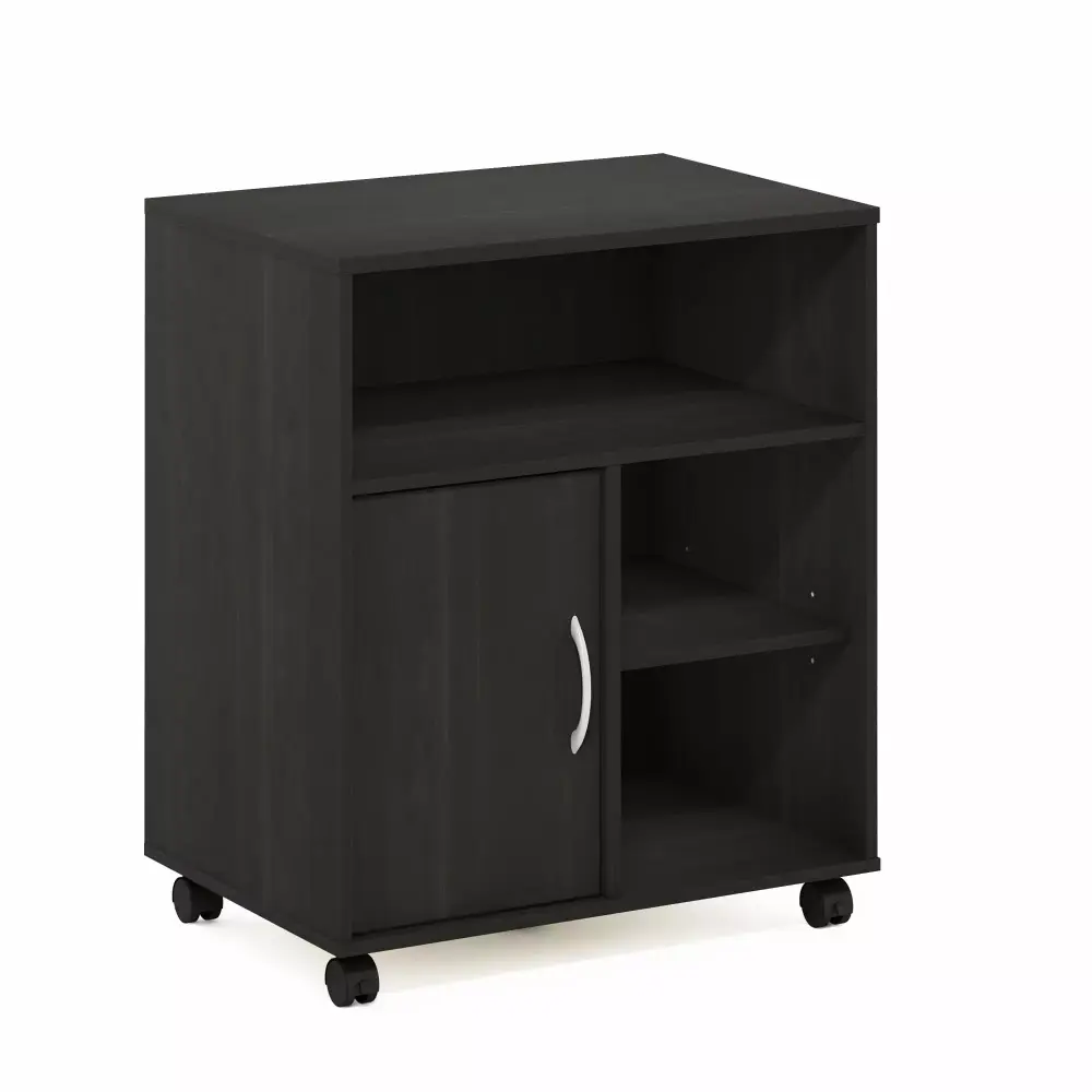 Furinno Econ Home Office Under Desk Printer Holder Wheels Espresso Space Saving Storage