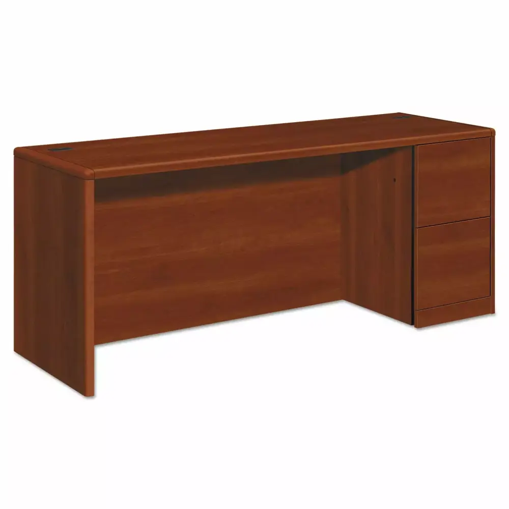 HON 10700 Series Right Pedestal Credenza 72w x 24d x 29.5h Cognac