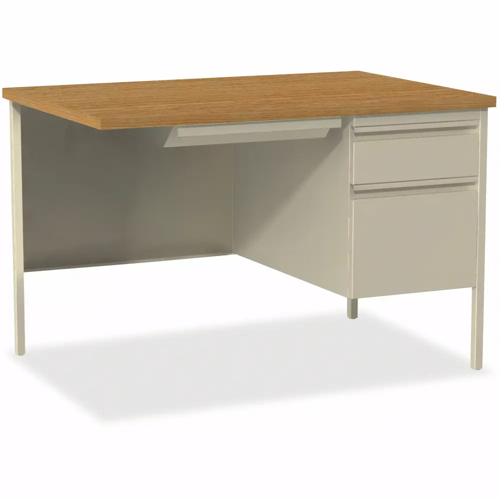 Lorell Fortress Series Right-Pedestal Return Desk LLR60920