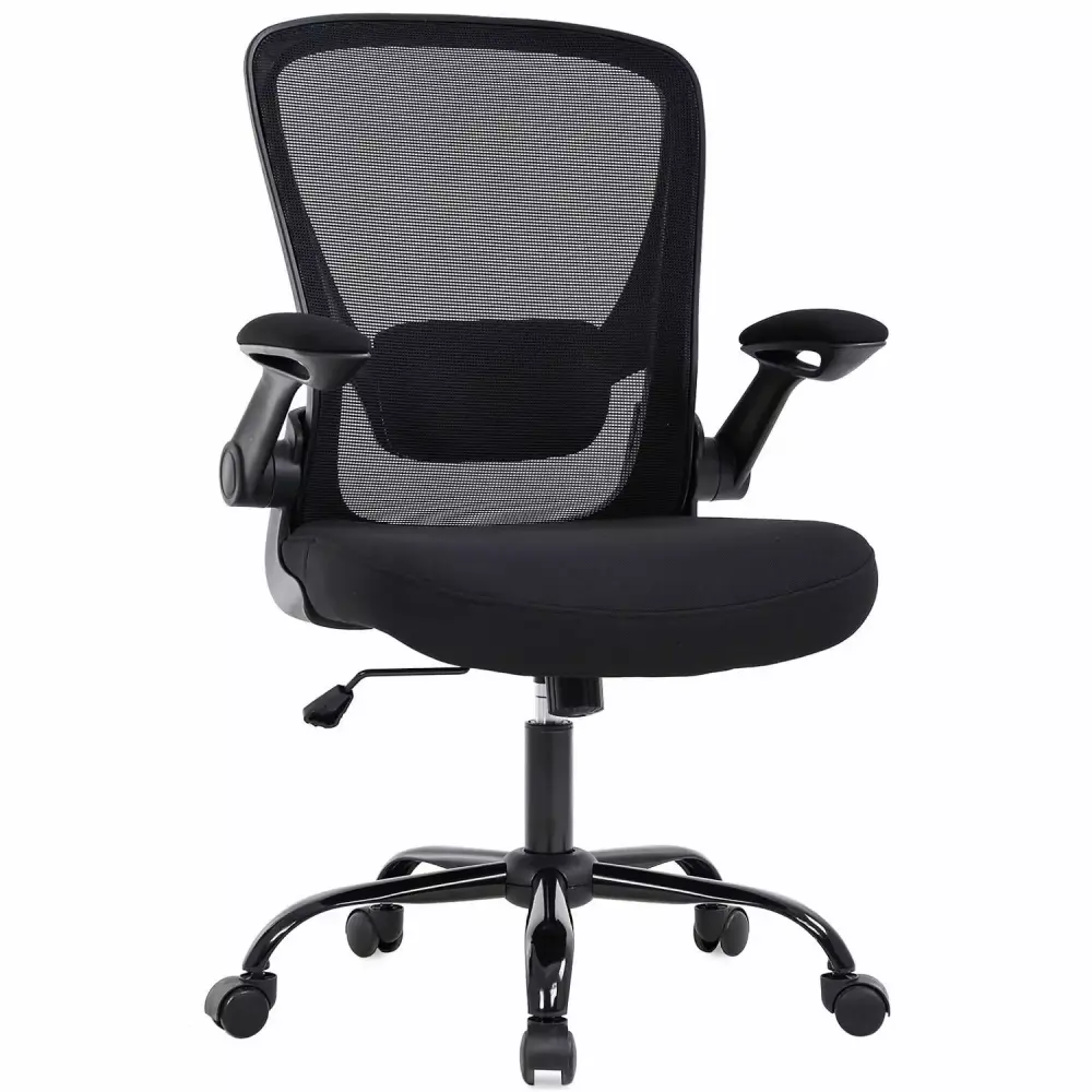 BestOffice Ergonomic Office Chair Lumbar Support Swivel Rolling Men Women Black