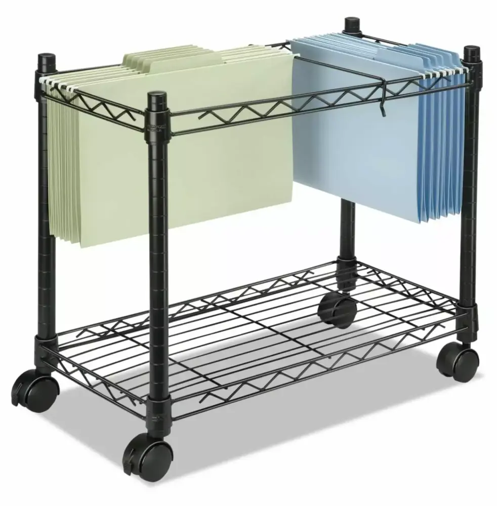 Keeomi 45081 High-Capacity Rolling File Cart Black 24w x 14d x 20-1/2h
