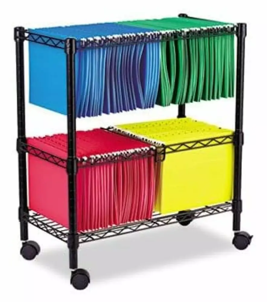 ALEFW601426BL Two-Tier Rolling File Cart SinYYH