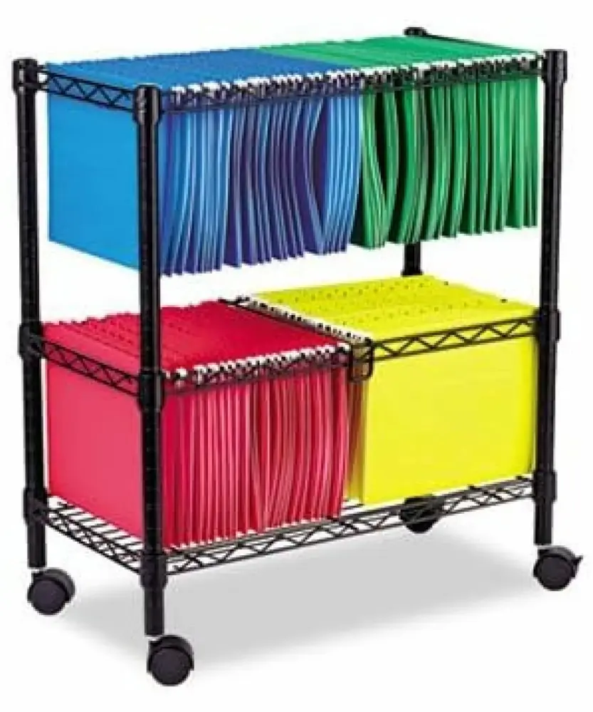 Two Tier Rolling File Cart IFA029 ZanQee